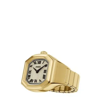 Harlow Watch Ring Two-Hand Gold-Tone Stainless Steel Watch Harlow Watch Ring Two-Hand Gold-Tone Stainless Steel Watch