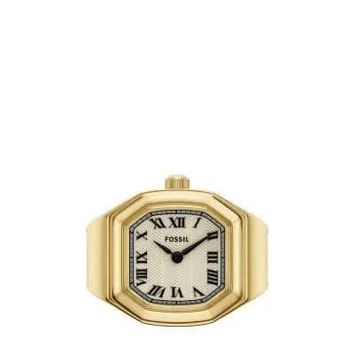 Harlow Watch Ring Two-Hand Gold-Tone Stainless Steel Watch Harlow Watch Ring Two-Hand Gold-Tone Stainless Steel Watch