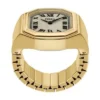 Harlow Watch Ring Two-Hand Gold-Tone Stainless Steel Watch Harlow Watch Ring Two-Hand Gold-Tone Stainless Steel Watch