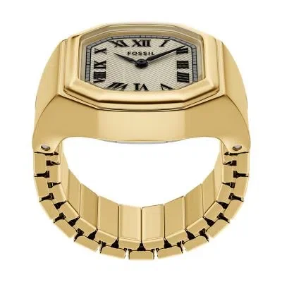 Harlow Watch Ring Two-Hand Gold-Tone Stainless Steel Watch Harlow Watch Ring Two-Hand Gold-Tone Stainless Steel Watch