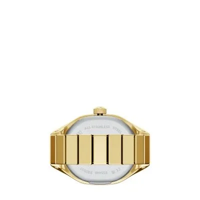 Harlow Watch Ring Two-Hand Gold-Tone Stainless Steel Watch Harlow Watch Ring Two-Hand Gold-Tone Stainless Steel Watch