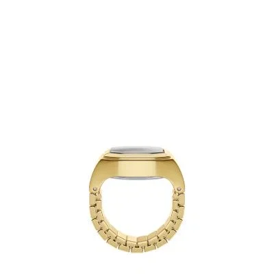 Harlow Watch Ring Two-Hand Gold-Tone Stainless Steel Watch Harlow Watch Ring Two-Hand Gold-Tone Stainless Steel Watch
