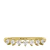 Hazel Classic Glitz Gold-Tone Brass Band Ring Hazel Classic Glitz Gold-Tone Brass Band Ring