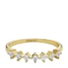 Hazel Classic Glitz Gold-Tone Brass Band Ring Hazel Classic Glitz Gold-Tone Brass Band Ring
