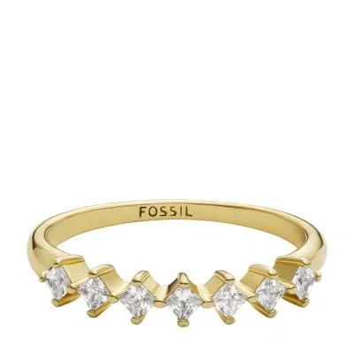 Hazel Classic Glitz Gold-Tone Brass Band Ring Hazel Classic Glitz Gold-Tone Brass Band Ring