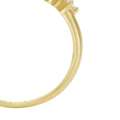 Hazel Classic Glitz Gold-Tone Brass Band Ring Hazel Classic Glitz Gold-Tone Brass Band Ring