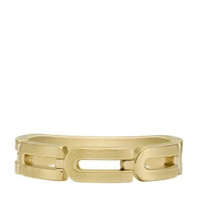 Heritage D-Link Chain Gold-Tone Stainless Steel Band Ring Heritage D-Link Chain Gold-Tone Stainless Steel Band Ring