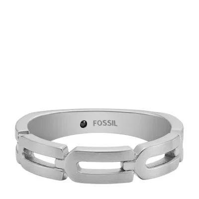 Heritage D-Link Chain Stainless Steel Band Ring Heritage D-Link Chain Stainless Steel Band Ring