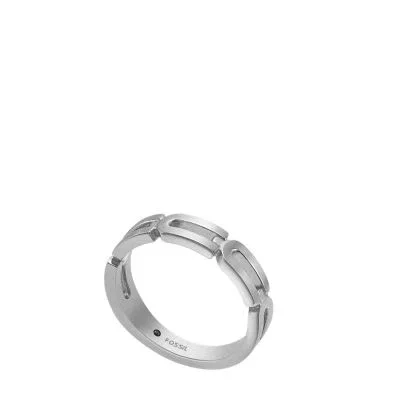 Heritage D-Link Chain Stainless Steel Band Ring Heritage D-Link Chain Stainless Steel Band Ring