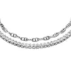 Heritage D-Link Glitz Silver-Tone Brass Chain Tennis Bracelet Heritage D-Link Glitz Silver-Tone Brass Chain Tennis Bracelet