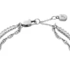Heritage D-Link Glitz Silver-Tone Brass Chain Tennis Bracelet Heritage D-Link Glitz Silver-Tone Brass Chain Tennis Bracelet