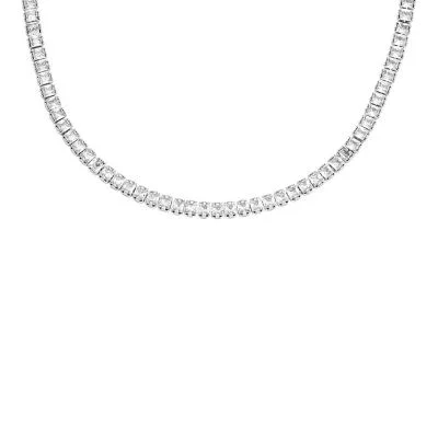 Heritage D-Link Glitz Stainless Steel Chain Tennis Necklace Heritage D-Link Glitz Stainless Steel Chain Tennis Necklace