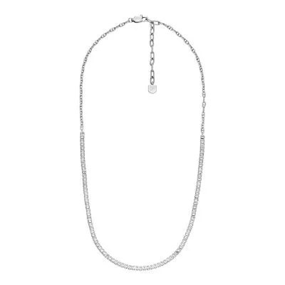 Heritage D-Link Glitz Stainless Steel Chain Tennis Necklace Heritage D-Link Glitz Stainless Steel Chain Tennis Necklace