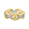 Heritage D-Link Glitz Two-Tone Stainless Steel Band Ring Heritage D-Link Glitz Two-Tone Stainless Steel Band Ring