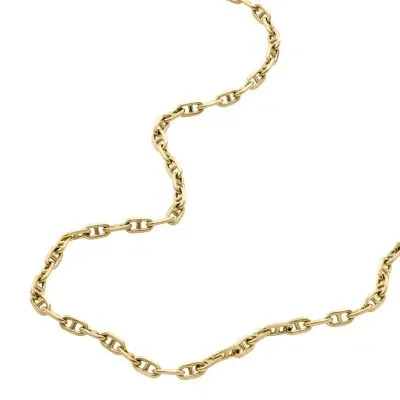 Heritage D-Link Gold-Tone Brass Anchor Chain Necklace Heritage D-Link Gold-Tone Brass Anchor Chain Necklace