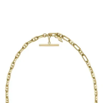 Heritage D-Link Gold-Tone Brass Anchor Chain Necklace Heritage D-Link Gold-Tone Brass Anchor Chain Necklace