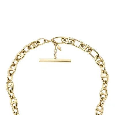 Heritage D-Link Gold-Tone Stainless Steel Anchor Chain Necklace Heritage D-Link Gold-Tone Stainless Steel Anchor Chain Necklace