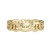 Heritage D-Link Gold-Tone Stainless Steel Band Ring Heritage D-Link Gold-Tone Stainless Steel Band Ring