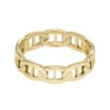 Heritage D-Link Gold-Tone Stainless Steel Band Ring Heritage D-Link Gold-Tone Stainless Steel Band Ring
