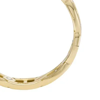 Heritage D-Link Gold-Tone Stainless Steel Band Ring Heritage D-Link Gold-Tone Stainless Steel Band Ring
