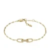 Heritage D-Link Gold-Tone Stainless Steel Chain Bracelet Heritage D-Link Gold-Tone Stainless Steel Chain Bracelet