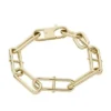 Heritage D-Link Gold-Tone Stainless Steel Chain Bracelet Heritage D-Link Gold-Tone Stainless Steel Chain Bracelet