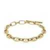 Heritage D-Link Gold-Tone Stainless Steel Chain Bracelet Heritage D-Link Gold-Tone Stainless Steel Chain Bracelet