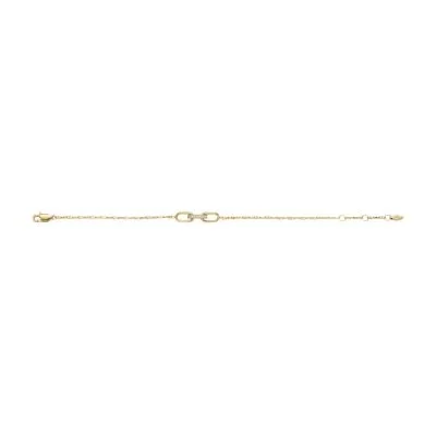 Heritage D-Link Gold-Tone Stainless Steel Chain Bracelet Heritage D-Link Gold-Tone Stainless Steel Chain Bracelet