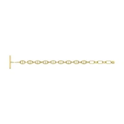 Heritage D-Link Gold-Tone Stainless Steel Chain Bracelet Heritage D-Link Gold-Tone Stainless Steel Chain Bracelet