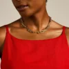 Heritage D-Link Gold-Tone Stainless Steel Chain Necklace Heritage D-Link Gold-Tone Stainless Steel Chain Necklace