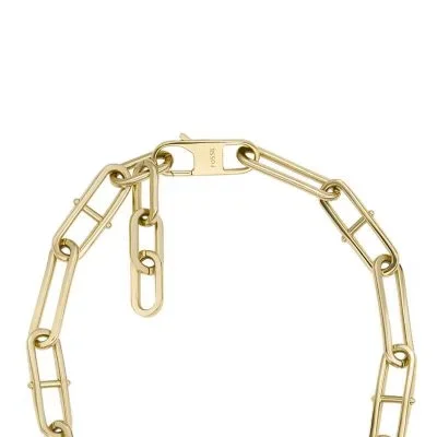 Heritage D-Link Gold-Tone Stainless Steel Chain Necklace Heritage D-Link Gold-Tone Stainless Steel Chain Necklace