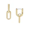 Heritage D-Link Gold-Tone Stainless Steel Drop Earrings Heritage D-Link Gold-Tone Stainless Steel Drop Earrings