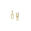 Heritage D-Link Gold-Tone Stainless Steel Drop Earrings Heritage D-Link Gold-Tone Stainless Steel Drop Earrings