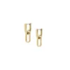 Heritage D-Link Gold-Tone Stainless Steel Drop Earrings Heritage D-Link Gold-Tone Stainless Steel Drop Earrings