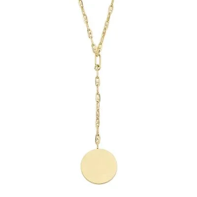 Heritage D-Link Gold-Tone Stainless Steel Y-Neck Necklace Heritage D-Link Gold-Tone Stainless Steel Y-Neck Necklace