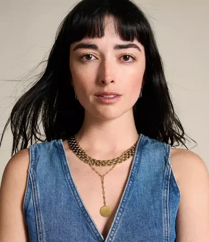 Heritage D-Link Gold-Tone Stainless Steel Y-Neck Necklace Heritage D-Link Gold-Tone Stainless Steel Y-Neck Necklace