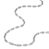 Heritage D-Link Silver-Tone Brass Chain Necklace Heritage D-Link Silver-Tone Brass Chain Necklace