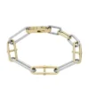 Heritage D-Link Two-Tone Stainless Steel Chain Bracelet Heritage D-Link Two-Tone Stainless Steel Chain Bracelet