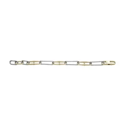 Heritage D-Link Two-Tone Stainless Steel Chain Bracelet Heritage D-Link Two-Tone Stainless Steel Chain Bracelet