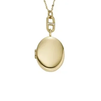 Heritage Gold-Tone Stainless Steel Chain Necklace