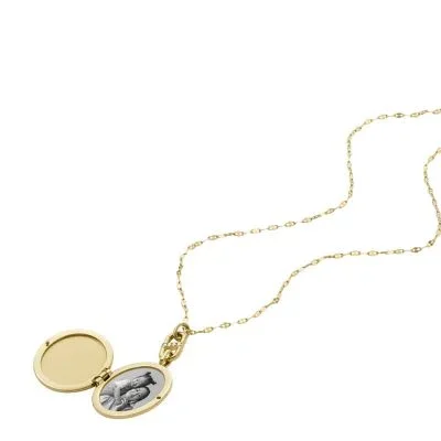 Heritage Gold-Tone Stainless Steel Chain Necklace Heritage Gold-Tone Stainless Steel Chain Necklace