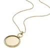 Heritage Legacy Charm Gold-Tone Stainless Steel Pendant Necklace Heritage Legacy Charm Gold-Tone Stainless Steel Pendant Necklace