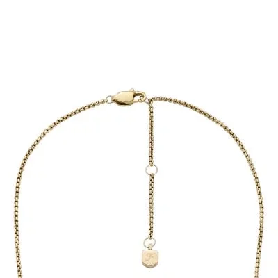 Heritage Legacy Charm Gold-Tone Stainless Steel Pendant Necklace Heritage Legacy Charm Gold-Tone Stainless Steel Pendant Necklace