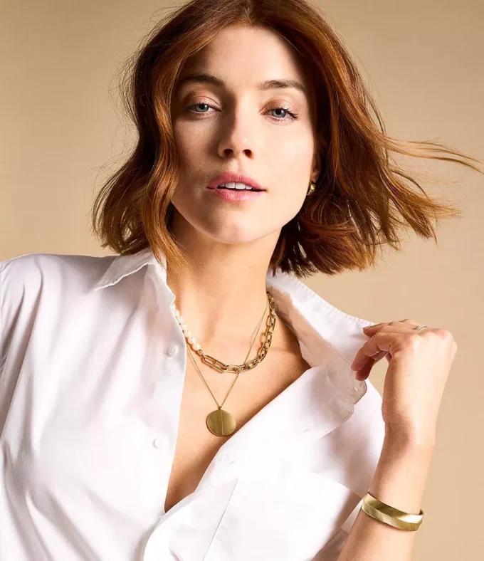 Heritage Pearl D-Link Gold-Tone Stainless Steel Chain Necklace Heritage Pearl D-Link Gold-Tone Stainless Steel Chain Necklace