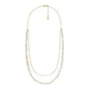 Heritage Pearl D-Link White Freshwater Pearl Faux Double Necklace Heritage Pearl D-Link White Freshwater Pearl Faux Double Necklace