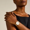 Jacqueline Sun Moon Multifunction Gold-Tone Stainless Steel Watch Jacqueline Sun Moon Multifunction Gold-Tone Stainless Steel Watch