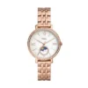 Jacqueline Sun Moon Multifunction Rose Gold-Tone Stainless Steel Watch Jacqueline Sun Moon Multifunction Rose Gold-Tone Stainless Steel Watch