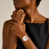 Jacqueline Sun Moon Multifunction Rose Gold-Tone Stainless Steel Watch Jacqueline Sun Moon Multifunction Rose Gold-Tone Stainless Steel Watch