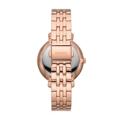 Jacqueline Sun Moon Multifunction Rose Gold-Tone Stainless Steel Watch Jacqueline Sun Moon Multifunction Rose Gold-Tone Stainless Steel Watch