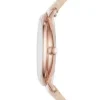 Jacqueline Three-Hand Date Blush Leather Watch Jacqueline Three-Hand Date Blush Leather Watch